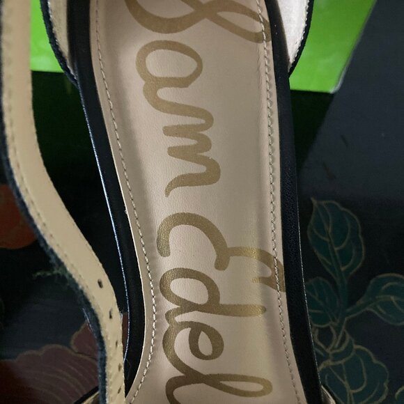 LIKE NEW! Black Porchia Sam Edelman Suede High Heel Shoes -  7M - Picture 7 of 13